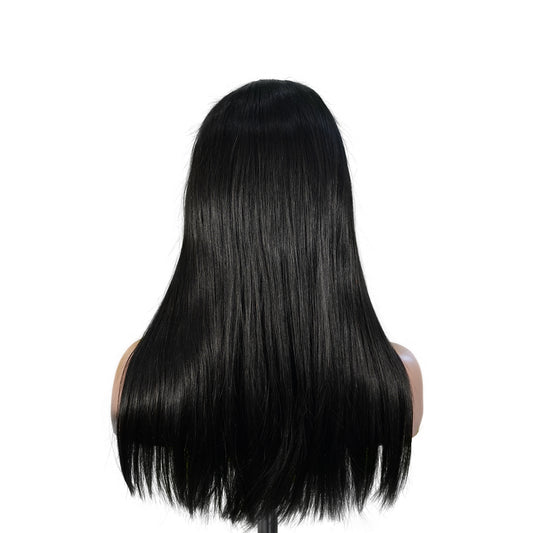 Benetress Natural Black Remy Hair 5x5 Lace Closure Straight Human Hair Wig