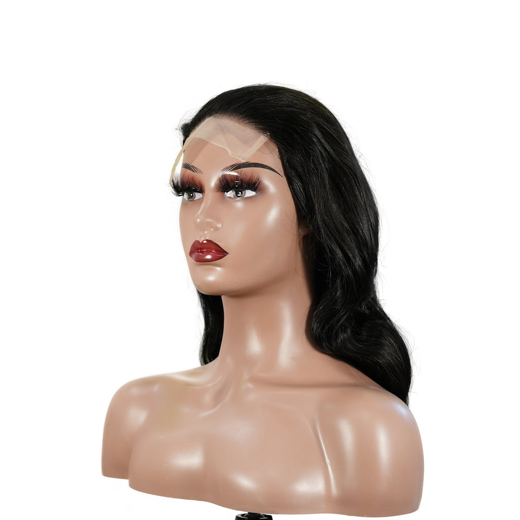 Benetress Natural Black Remy Hair 5x5 Lace Closure Body Wave Human Hair Wig