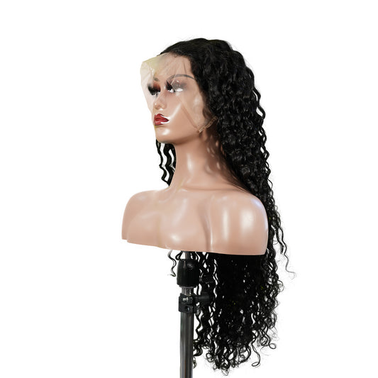 Benetress 13x4 Deep Wave Lace Front Wig Natural Black Remy Hair