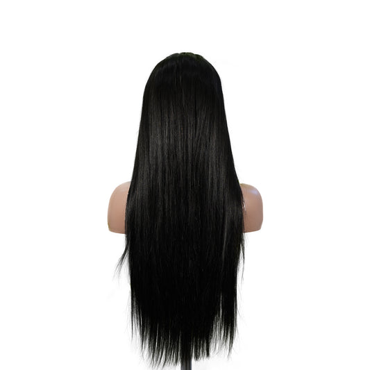 Benetress 13x6 Double Drams Straight Lace Front Wig Black Remy Hair