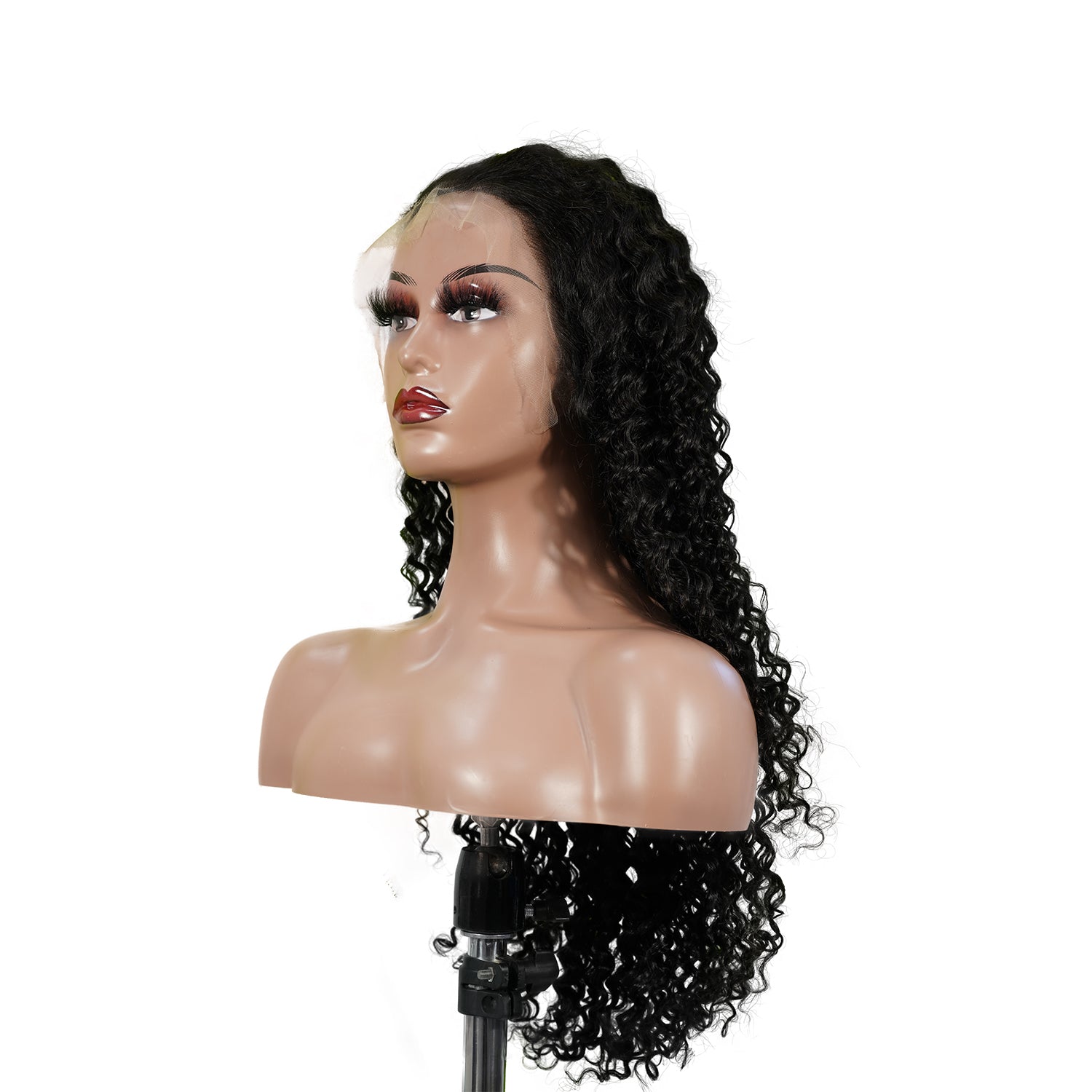 Benetress Natural Black Asian Raw Hair 13x6 HD Lace Front Wig Deep Wave Human Hair Wig