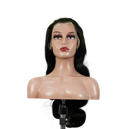 Benetress Natural Black Asian Raw Hair 13x6 HD Lace Front Wig Body Wave Human Hair Wig