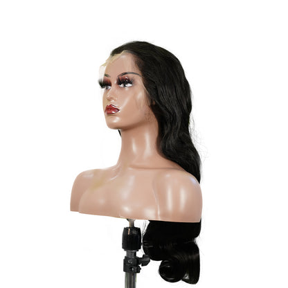 Benetress Natural Black Asian Raw Hair 13x6 HD Lace Front Wig Body Wave Human Hair Wig