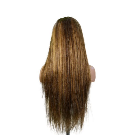 Benetress 13x4 Straight Lace Front Wig m4&27 Highlight Remy Hair 26 Inch