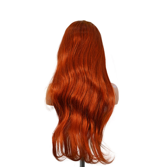 Benetress 13x4 Straight Lace Front Wig 350 Orange 26 Inch Remy Hair