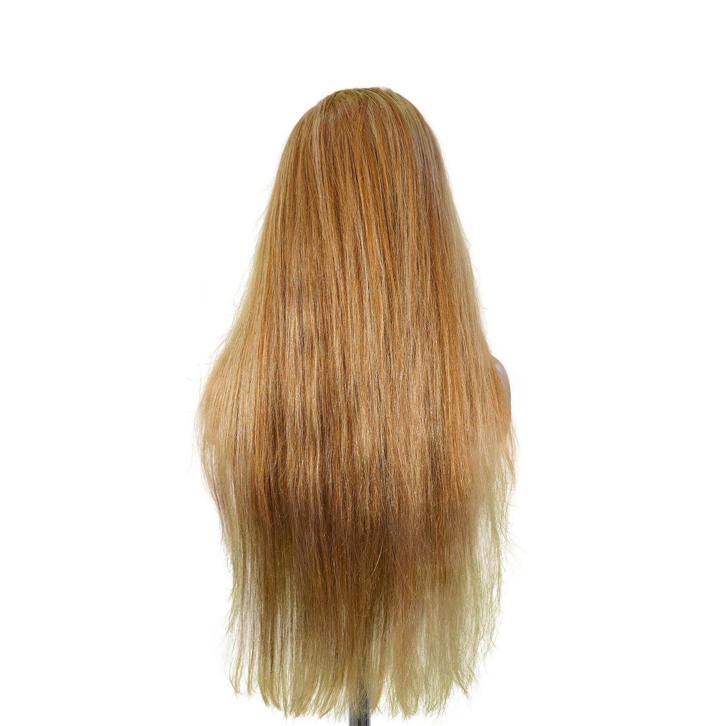 Benetress 13x4 Straight Lace Front Wig 8&27 Honey Blonde Highlight 26 Inch Remy Hair
