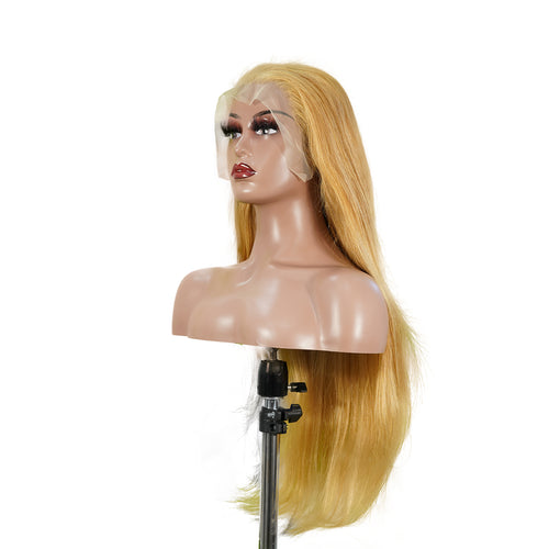 13×4 Lace Front Wig – Straight – #27 Honey Blonde