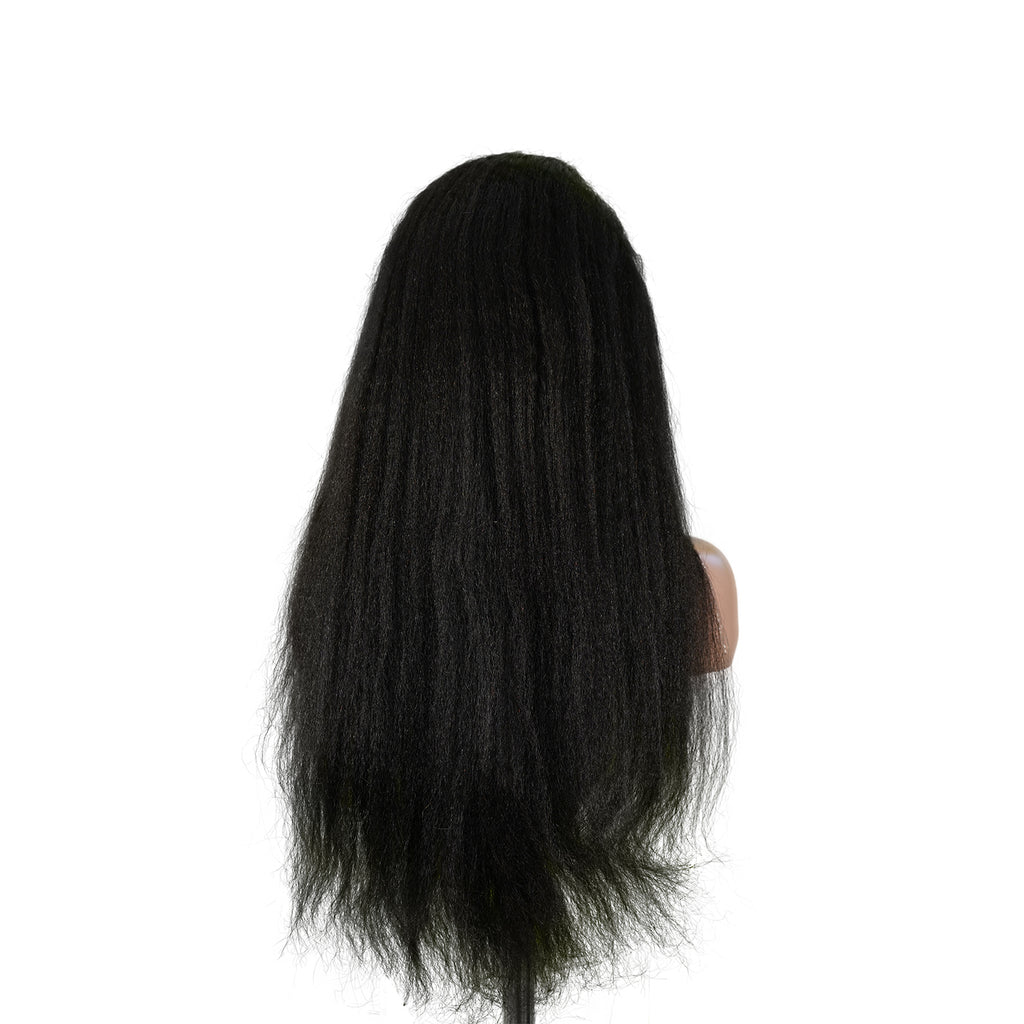 Benetress 13x4 Yaki Straight Lace Front Wig Black Remy Hair