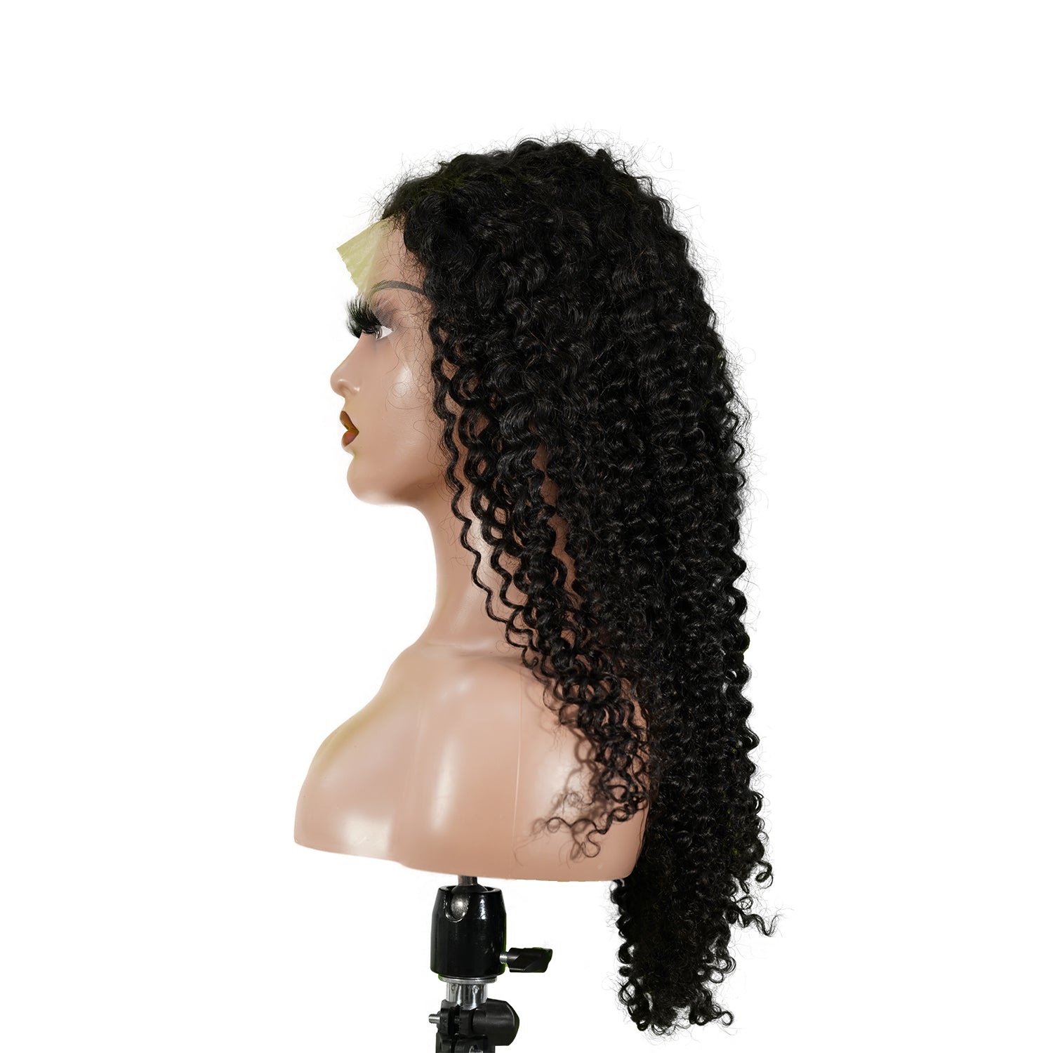 Benetress 13x4 Jerry Curly Lace Front Wig Natural Black Remy Hair