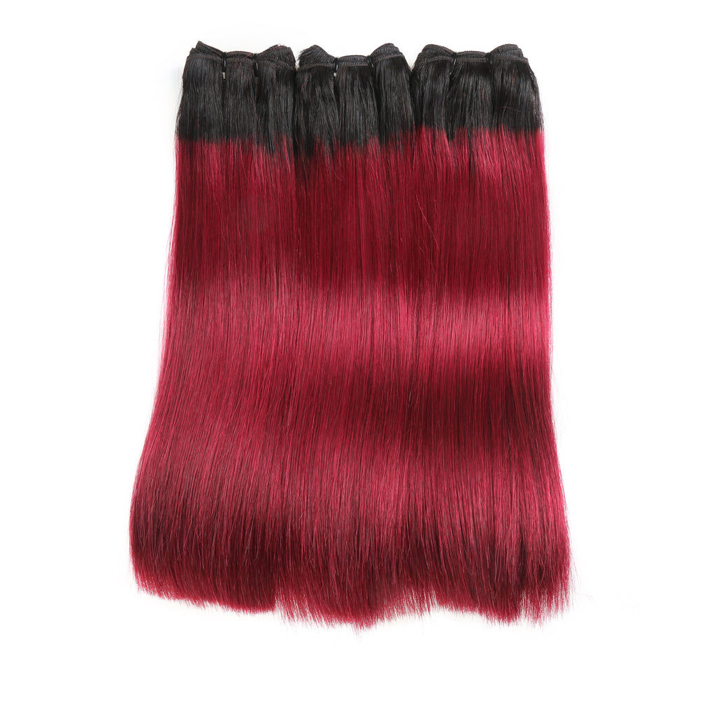 Benetress Remy Hair 1b99j Straight Bundles Brazilian weaving