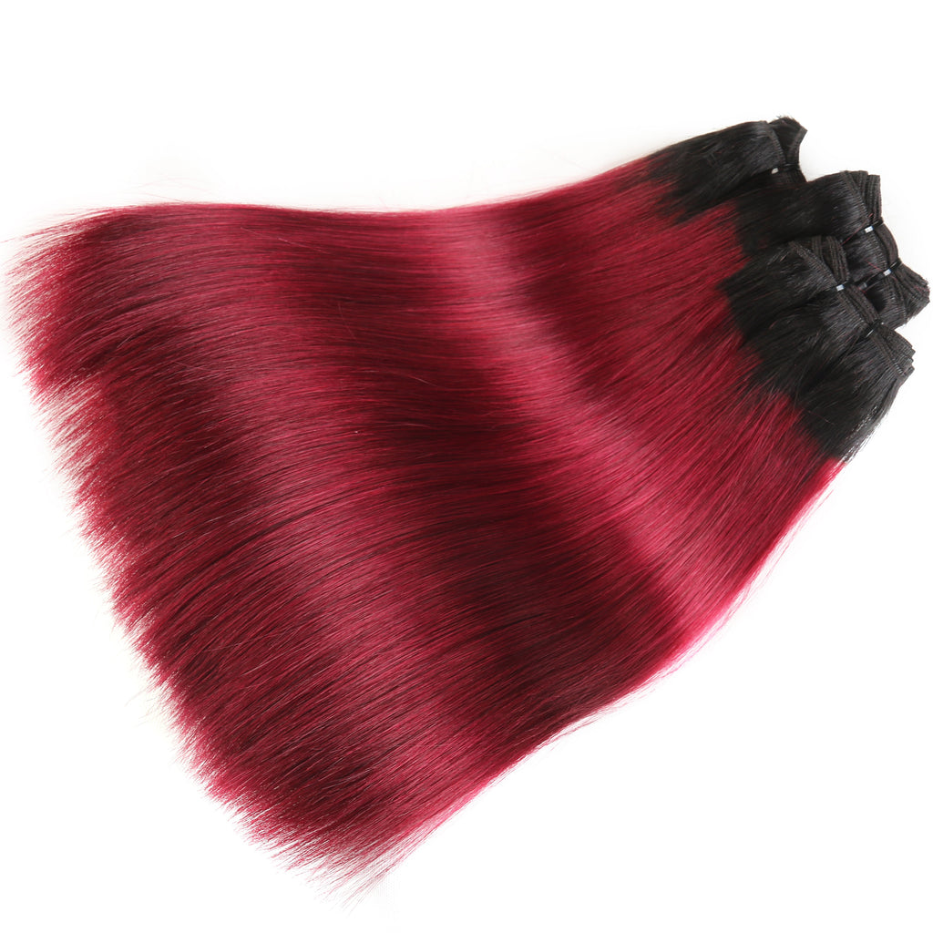 Benetress Remy Hair 1b99j Straight Bundles Brazilian weaving