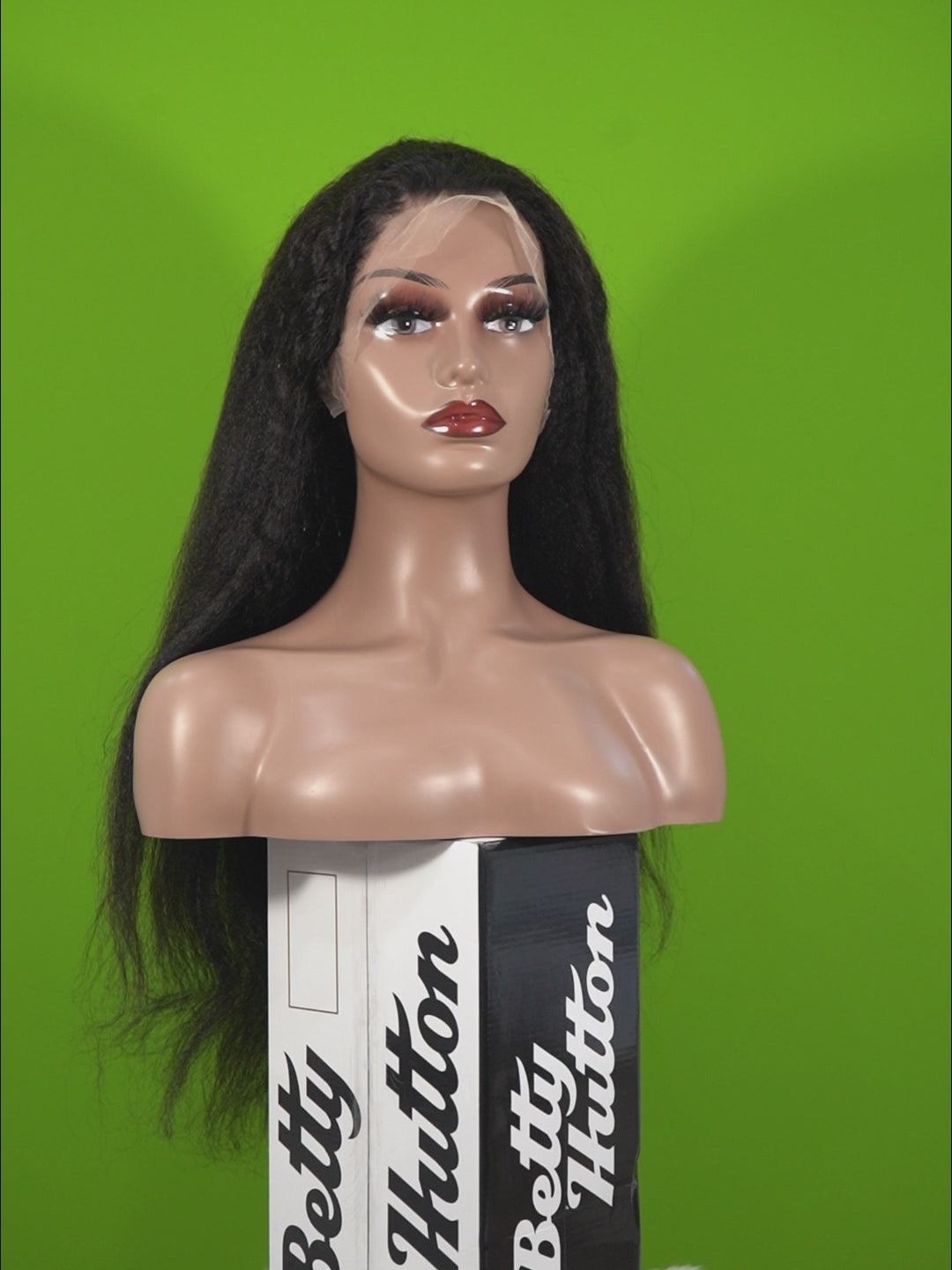 Benetress 13x4 Yaki Straight Lace Front Wig Black Remy Hair