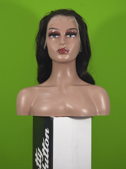 Benetress Natural Black Asian Raw Hair 13x6 HD Lace Front Wig Body Wave Human Hair Wig