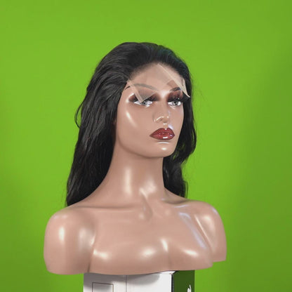 Benetress Natural Black Remy Hair 5x5 Lace Closure Body Wave Human Hair Wig