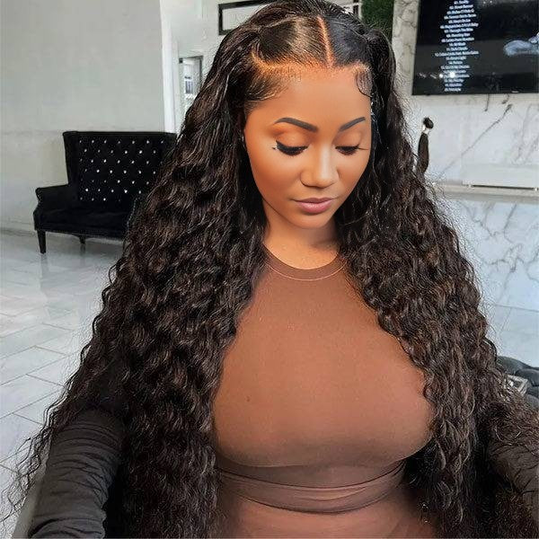 Benetress Natural Black Asian Raw Hair 13x6 HD Lace Front Wig Deep Wave Human Hair Wig