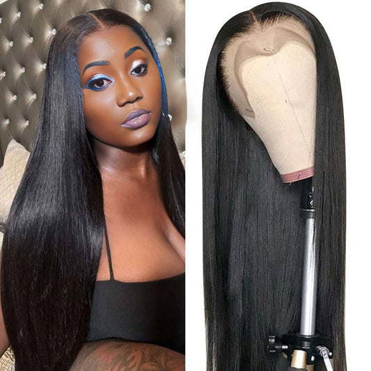 Benetress 13x4 Straight HD Lace Front Wig Natural Black Remy Hair