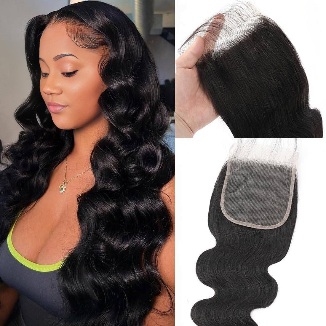 Benetress Remy Hair 5x5 Body Wave Closure