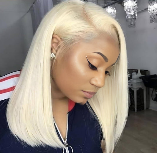 Benetress 13x4 Straight Bob Lace Front Wig 613 Remy Hair