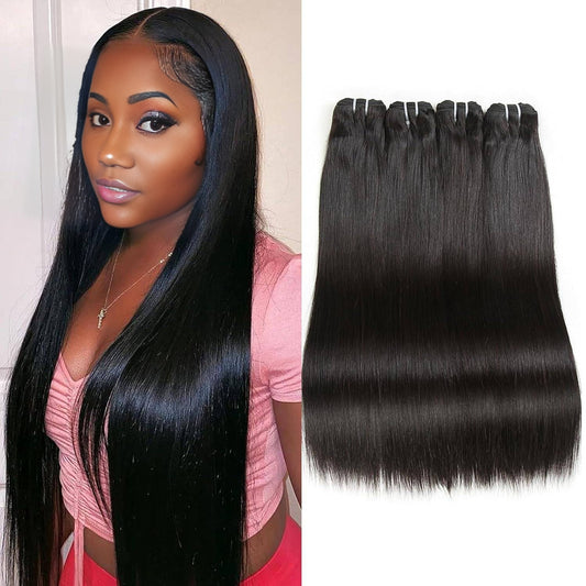 Asian Raw Hair Bundles – Straight – Natural Black